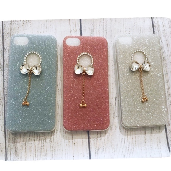 Accessories - 🎀IPhone X Luxury Crystal Bow Glitter Case🎀